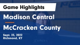 Madison Central  vs McCracken County  Game Highlights - Sept. 23, 2022