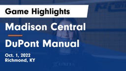 Madison Central  vs DuPont Manual  Game Highlights - Oct. 1, 2022