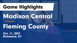 Madison Central  vs Fleming County  Game Highlights - Oct. 11, 2023