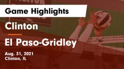 Clinton  vs El Paso-Gridley  Game Highlights - Aug. 31, 2021