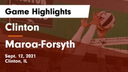 Clinton  vs Maroa-Forsyth  Game Highlights - Sept. 12, 2021