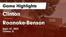 Clinton  vs Roanoke-Benson Game Highlights - Sept. 27, 2022