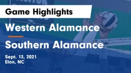 Western Alamance  vs Southern Alamance  Game Highlights - Sept. 13, 2021