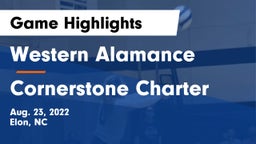 Western Alamance  vs Cornerstone Charter Game Highlights - Aug. 23, 2022
