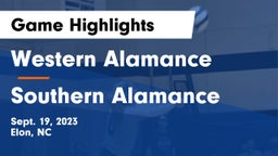 Western Alamance  vs Southern Alamance  Game Highlights - Sept. 19, 2023