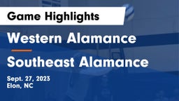 Western Alamance  vs Southeast Alamance  Game Highlights - Sept. 27, 2023