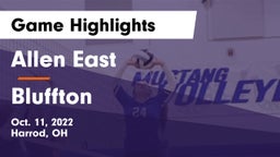 Allen East  vs Bluffton  Game Highlights - Oct. 11, 2022