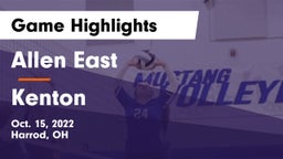 Allen East  vs Kenton  Game Highlights - Oct. 15, 2022