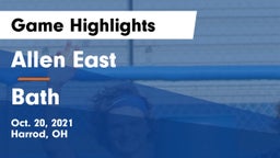 Allen East  vs Bath  Game Highlights - Oct. 20, 2021