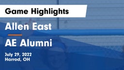 Allen East  vs AE Alumni Game Highlights - July 29, 2022
