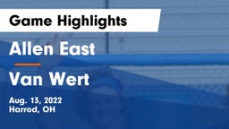 Allen East  vs Van Wert Game Highlights - Aug. 13, 2022