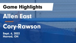 Allen East  vs Cory-Rawson Game Highlights - Sept. 6, 2022