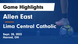Allen East  vs Lima Central Catholic  Game Highlights - Sept. 28, 2023