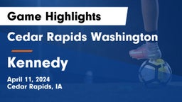 Cedar Rapids Washington  vs Kennedy  Game Highlights - April 11, 2024