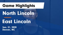 North Lincoln  vs East Lincoln  Game Highlights - Jan. 31, 2020