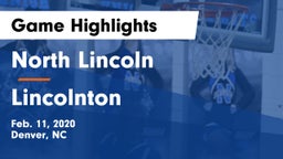 North Lincoln  vs Lincolnton  Game Highlights - Feb. 11, 2020