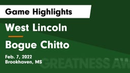West Lincoln  vs Bogue Chitto  Game Highlights - Feb. 7, 2022
