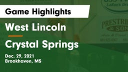 West Lincoln  vs Crystal Springs  Game Highlights - Dec. 29, 2021
