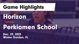 Horizon  vs Perkiomen School Game Highlights - Dec. 29, 2023