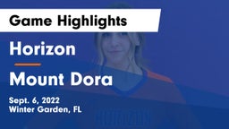 Horizon  vs Mount Dora  Game Highlights - Sept. 6, 2022