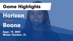 Horizon  vs Boone  Game Highlights - Sept. 19, 2023