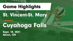 St. Vincent-St. Mary  vs Cuyahoga Falls Game Highlights - Sept. 18, 2021