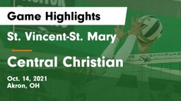 St. Vincent-St. Mary  vs Central Christian Game Highlights - Oct. 14, 2021