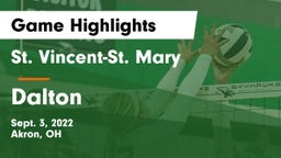 St. Vincent-St. Mary  vs Dalton  Game Highlights - Sept. 3, 2022