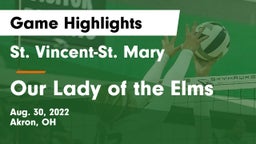 St. Vincent-St. Mary  vs Our Lady of the Elms Game Highlights - Aug. 30, 2022