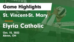 St. Vincent-St. Mary  vs Elyria Catholic Game Highlights - Oct. 15, 2022