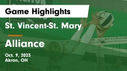 St. Vincent-St. Mary  vs Alliance  Game Highlights - Oct. 9, 2023