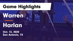 Warren  vs Harlan  Game Highlights - Oct. 13, 2020