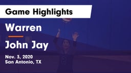Warren  vs John Jay  Game Highlights - Nov. 3, 2020