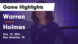 Warren  vs Holmes  Game Highlights - Oct. 19, 2021