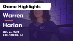 Warren  vs Harlan  Game Highlights - Oct. 26, 2021