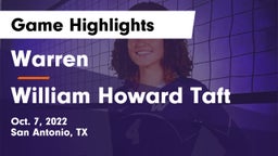 Warren  vs William Howard Taft  Game Highlights - Oct. 7, 2022