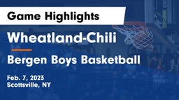 Wheatland-Chili vs Bergen Boys Basketball Game Highlights - Feb. 7, 2023