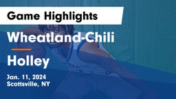 Wheatland-Chili vs Holley  Game Highlights - Jan. 11, 2024