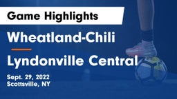 Wheatland-Chili vs Lyndonville Central Game Highlights - Sept. 29, 2022
