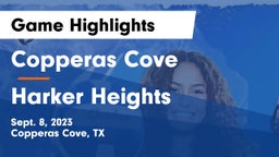 Copperas Cove  vs Harker Heights  Game Highlights - Sept. 8, 2023