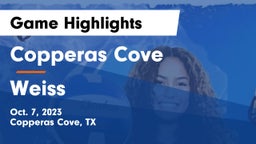 Copperas Cove  vs Weiss  Game Highlights - Oct. 7, 2023