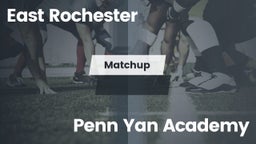 Matchup: East Rochester High vs. Penn Yan Academy  2016