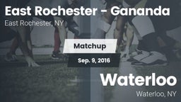Matchup: East Rochester High vs. Waterloo  2016