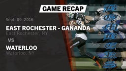 Recap: East Rochester - Gananda vs. Waterloo  2016