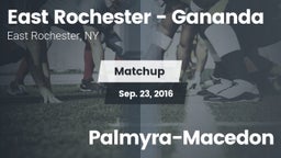 Matchup: East Rochester High vs. Palmyra-Macedon  2016