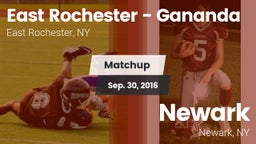 Matchup: East Rochester High vs. Newark  2016