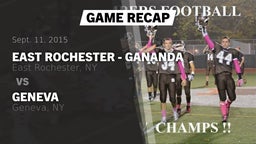 Recap: East Rochester - Gananda vs. Geneva  2015
