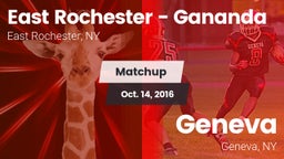 Matchup: East Rochester High vs. Geneva  2016