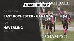Recap: East Rochester - Gananda vs. Haverling  2016