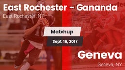 Matchup: East Rochester High vs. Geneva  2017